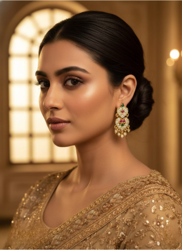 Sunlit panchaloham choker set